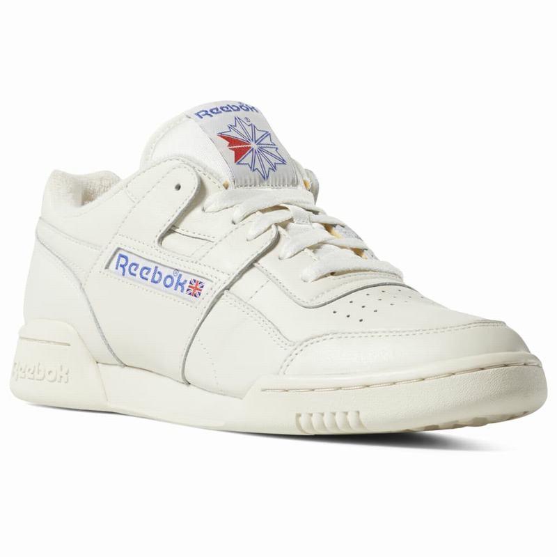Tenisi Reebok Workout Plus 1987 Tv Barbati Albi Romania EC5501JY